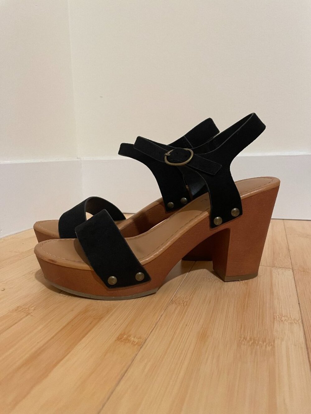 Black Strappy Heels